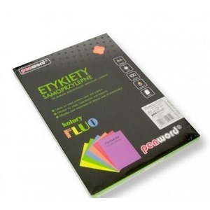 Etykiety samoprzylepne A4 fluo pomarańczowe 100ark