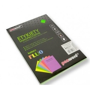 Etykiety samoprzylepne A4 fluo zielone 100ark