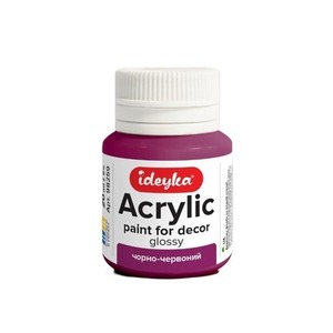 Farba akrylowa Czerń i czerwień 20ml