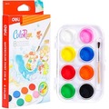 Farby akwarelowe ColoRun 8 kolorów + pędzelek