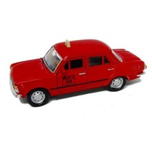 Fiat 125p 1:39 Taxi czerwony WELLY
