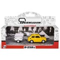 Fiat 126p + przyczepa Niewiadów Krótka żółty