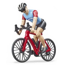 Figurka kolarza z rowerem górskim