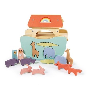 Figurki do zabawy drewniane farma z zwierzątkami