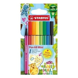 Flamaster Pen 68 Mini Animal vibes 8szt