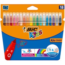 Flamastry BIC Kids Kid Couleur 18 kolorów