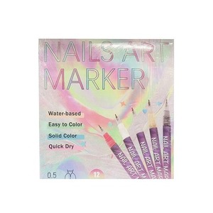 Flamastry do malowania paznokci 12 kolorów