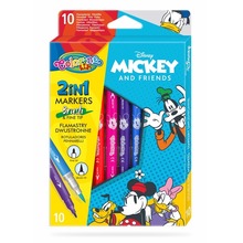 Flamastry dwustronne Colorino Kids 10 kolorów Mickey