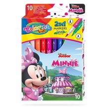 Flamastry dwustronne Colorino Kids 10 kolorów Minnie