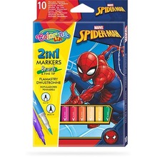 Flamastry dwustronne Colorino Kids 10 kolorów Spiderman