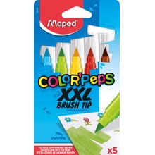 Flamastry Maped colorpeps brush jumbo XXL 5 kolorów