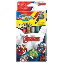 Flamastry metaliczne Colorino Kids 6 kolorów Avengers