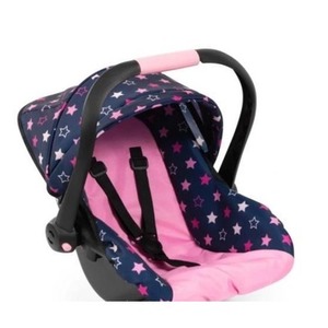 Fotelik samochodowy dla lalek z daszkiem niebieski