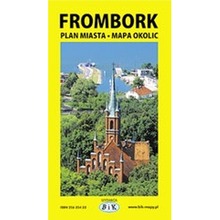 Frombork - Plan Miasta z Mapą Okolic
