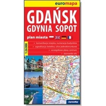 Gdańsk, Gdynia, Sopot plan Trójmiasta 1:26 000