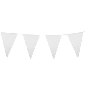 Girlanda flagi białe 10m