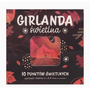 Girlanda świetlna led liście