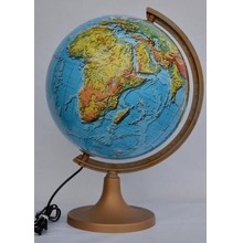 Globus fizyczny 3D podświetlany 32 cm