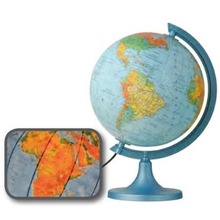 Globus polityczno-fizyczny podświetlany 25 cm