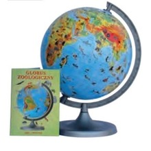 Globus zoologiczny w kartonie 22 cm