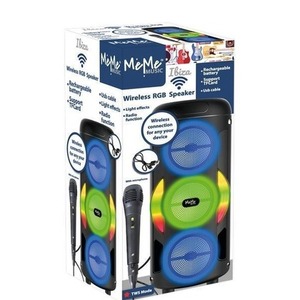 Głośnik bezprzewodowy z mikrofonem i światłem led