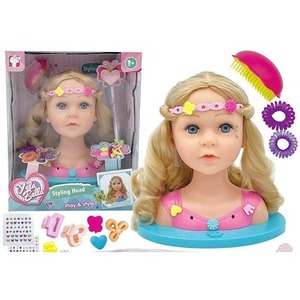 Głowa lalki do czesania 32,6x26,5x19,5cm