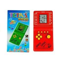 Gra elektroniczna tetris kieszonkowa czerwona