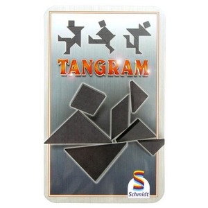 Gra Tangram w metalowej puszce