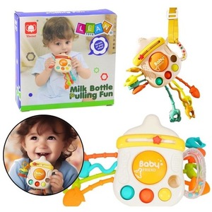 Gryzak grzechotka dla malucha Butelka 3w1