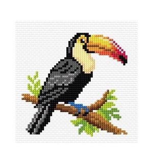 Haft krzyżykowy - Tukan