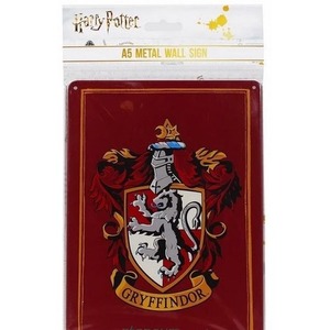 Harry Potter Tabliczka metalowa Herb Gryffindoru