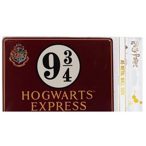 Harry Potter Tabliczka metalowa Peron 9 i 3/4