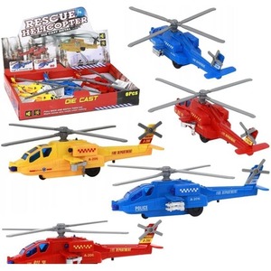 Helikopter metal pull back ze światłem i dźwiękiem