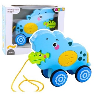 Hipopotam na sznurku niebieski