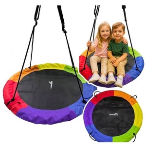 Huśtawka ogrodowa bocianie gniazdo kolorowa 100cm