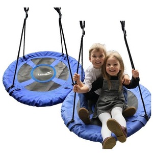 Huśtawka ogrodowa bocianie gniazdo niebieska 80cm