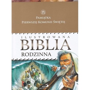 Ilustrowana Biblia rodzinna (opaska I Komunia św.)