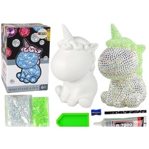 Jednorożec DIY diamenty kryształki zielone