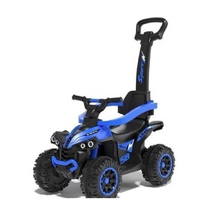 Jeździk Mega dziecięcy z rączką niebieski