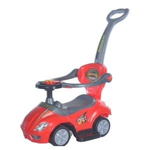 Jeździk z rączką 3w1 Mega Car czerwony