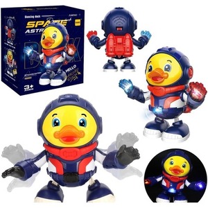 Kaczka astronauta tańcząca na baterie