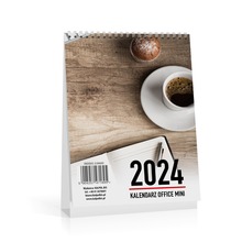Kalendarz 2024 biurkowy Office mini pionowy