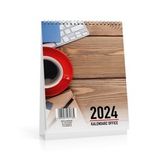 Kalendarz 2024 biurkowy Office pionowy