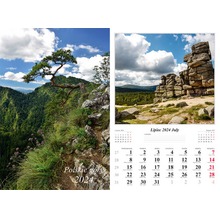 Kalendarz 2024 Ścienny wieloplanszowy Polskie góry