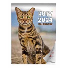 Kalendarz 2024 Koty ścienny