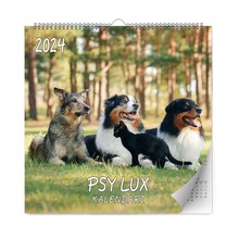 Kalendarz 2024 Psy lux ścienny