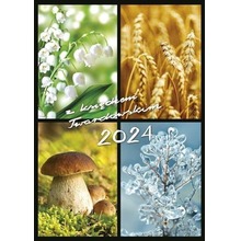 Kalendarz 2024 z ks. Twardowskim - 4 pory roku