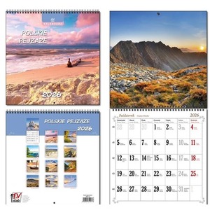 Kalendarz 2026 30x60 13 planszowy Polskie Pejzaże
