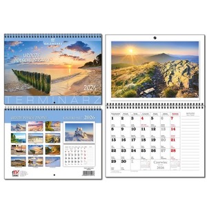 Kalendarz 2026 A3 Terminarz 13 planszowy Polskie Zakątki