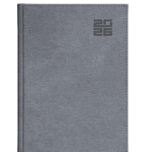 Kalendarz 2026  Alumnium Standard B5 dzienny srebny